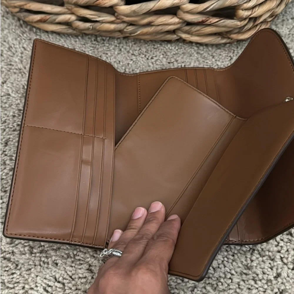 Coach Tan and Brown Women's Wallet